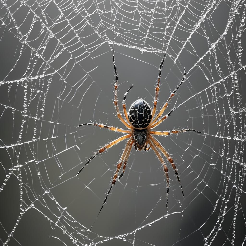 Arachnid in Gothic Chamber, Tim Burton Style