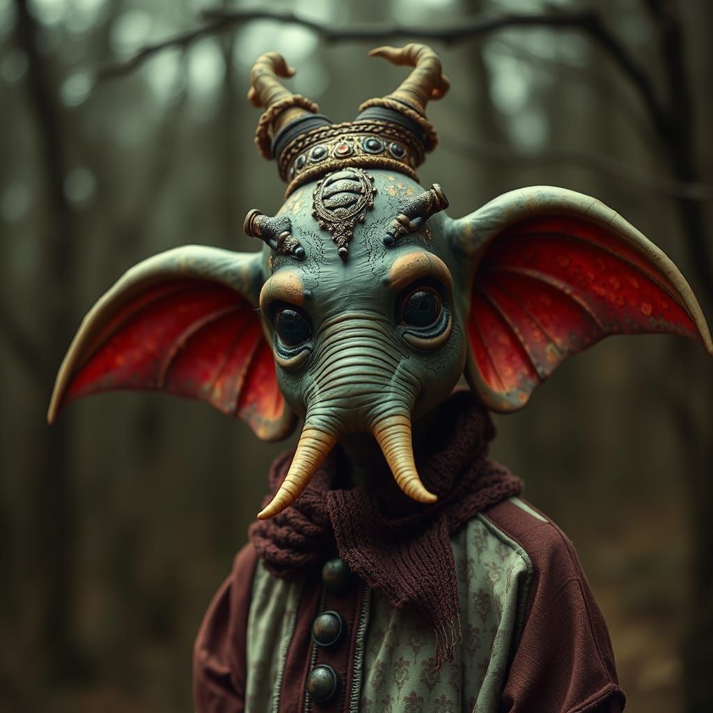 Sinister Goldblum Creature in Giger-Inspired Horror