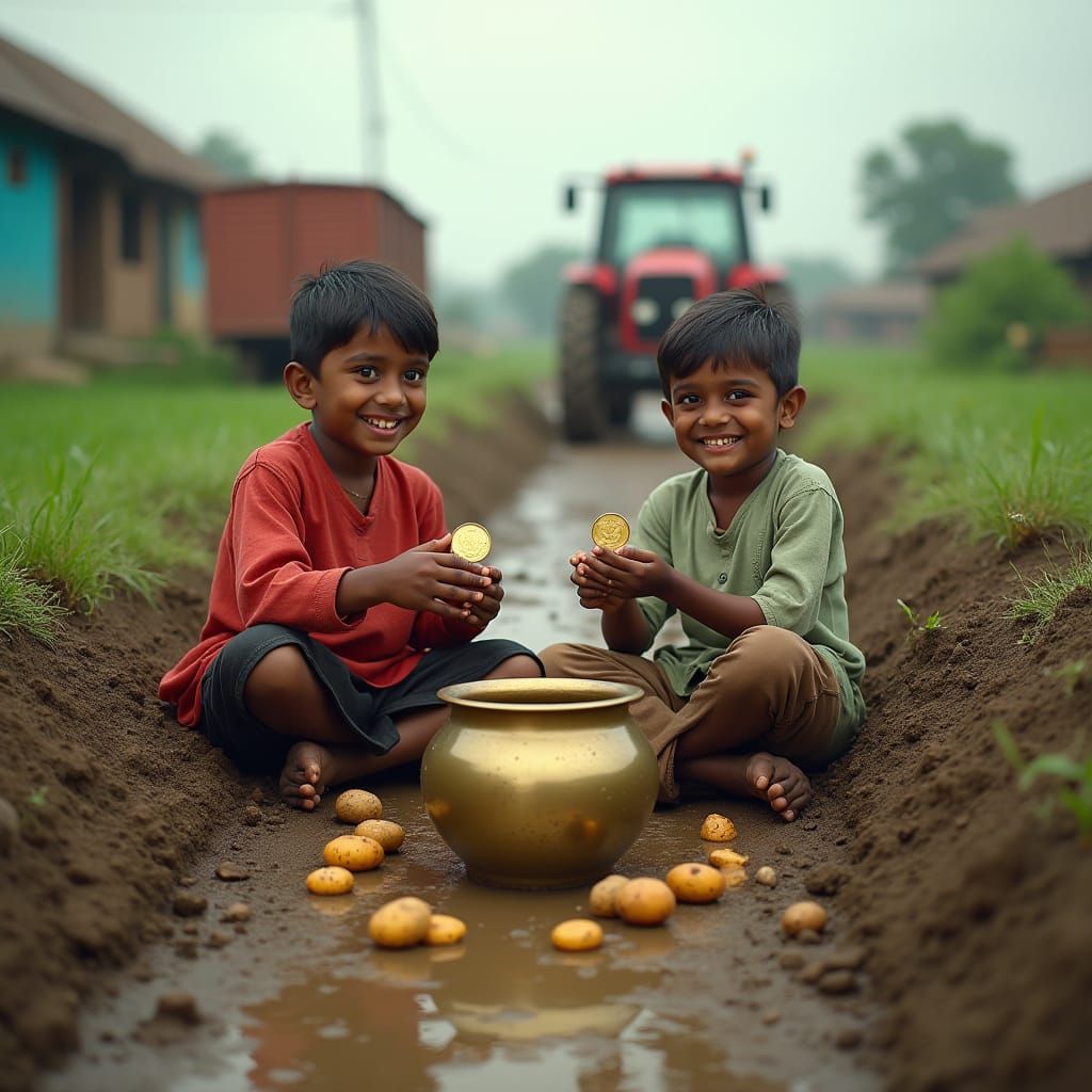 Magical Village Game in Ultra Photorealistic Style