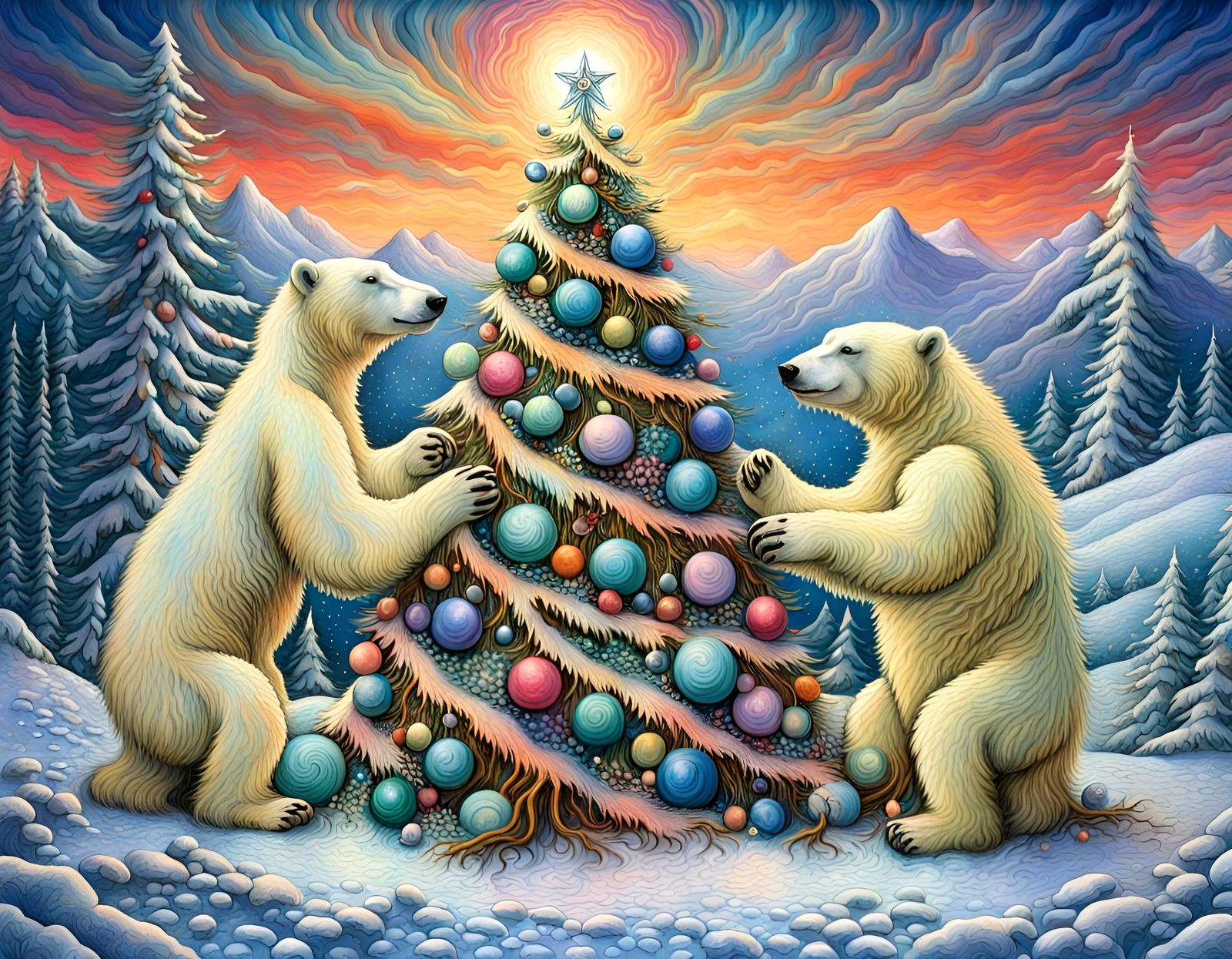 “Way up north where the air gets cold…”