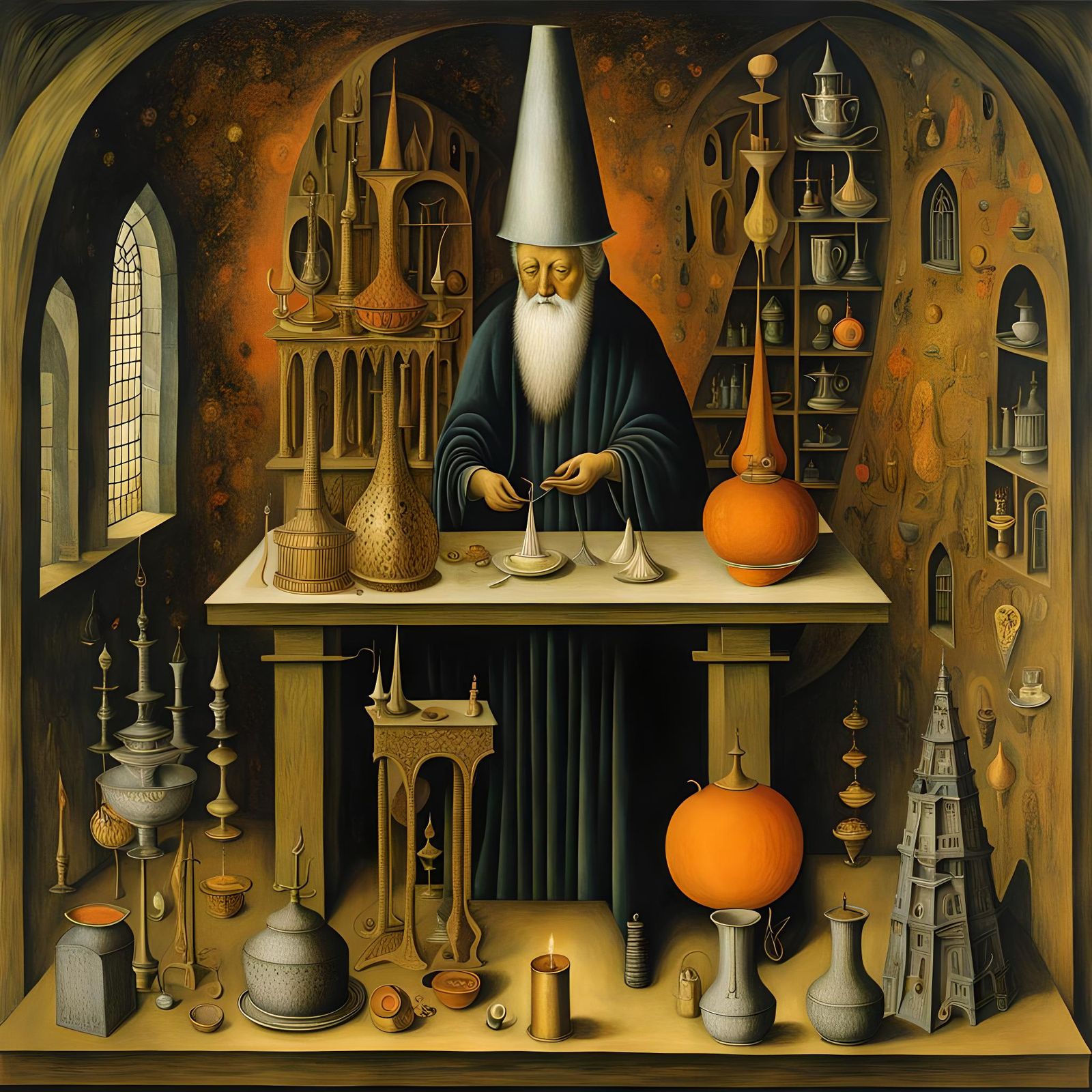 The Alchemist after Remedios Varo