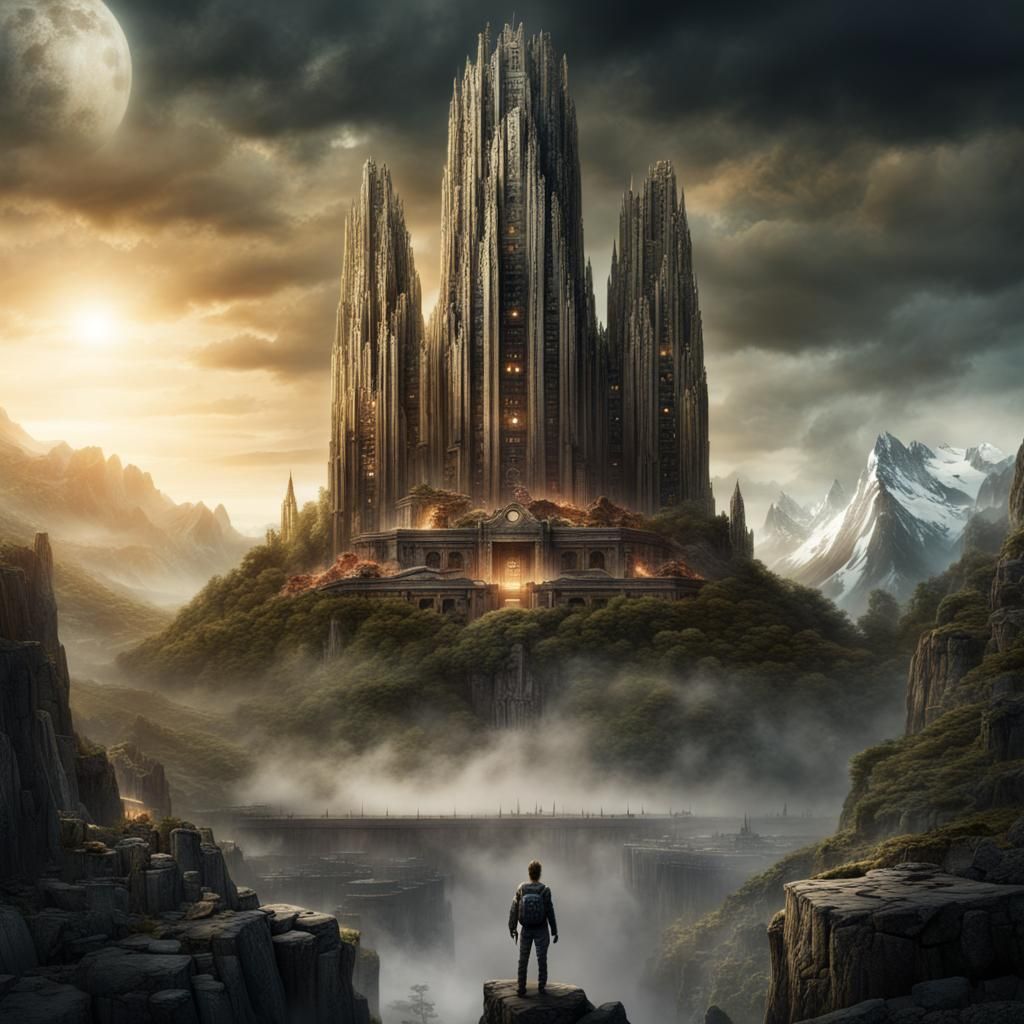 Epic Book Cover Digital Matte Painting