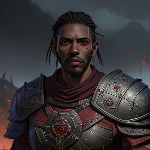 Redguard Male Portrait in Epic Style
