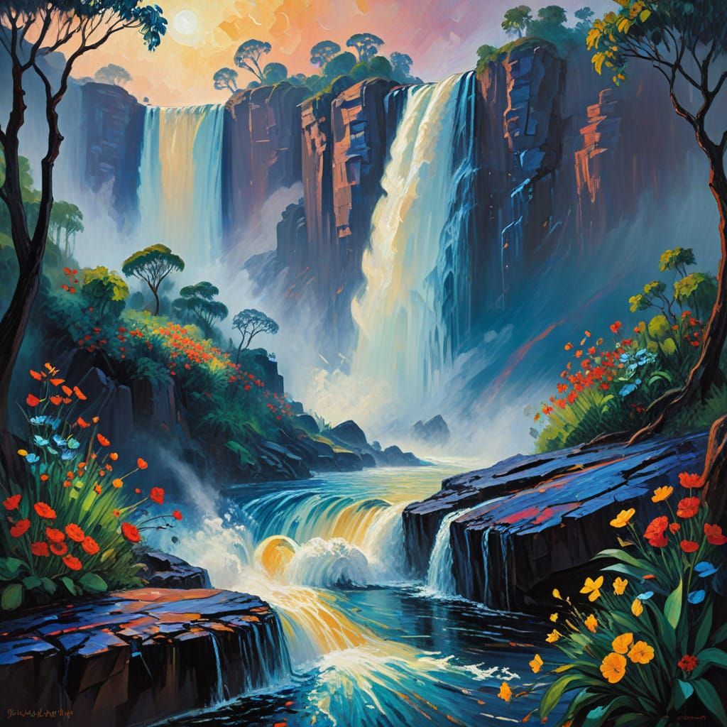 Golden Dawn at Victoria Falls