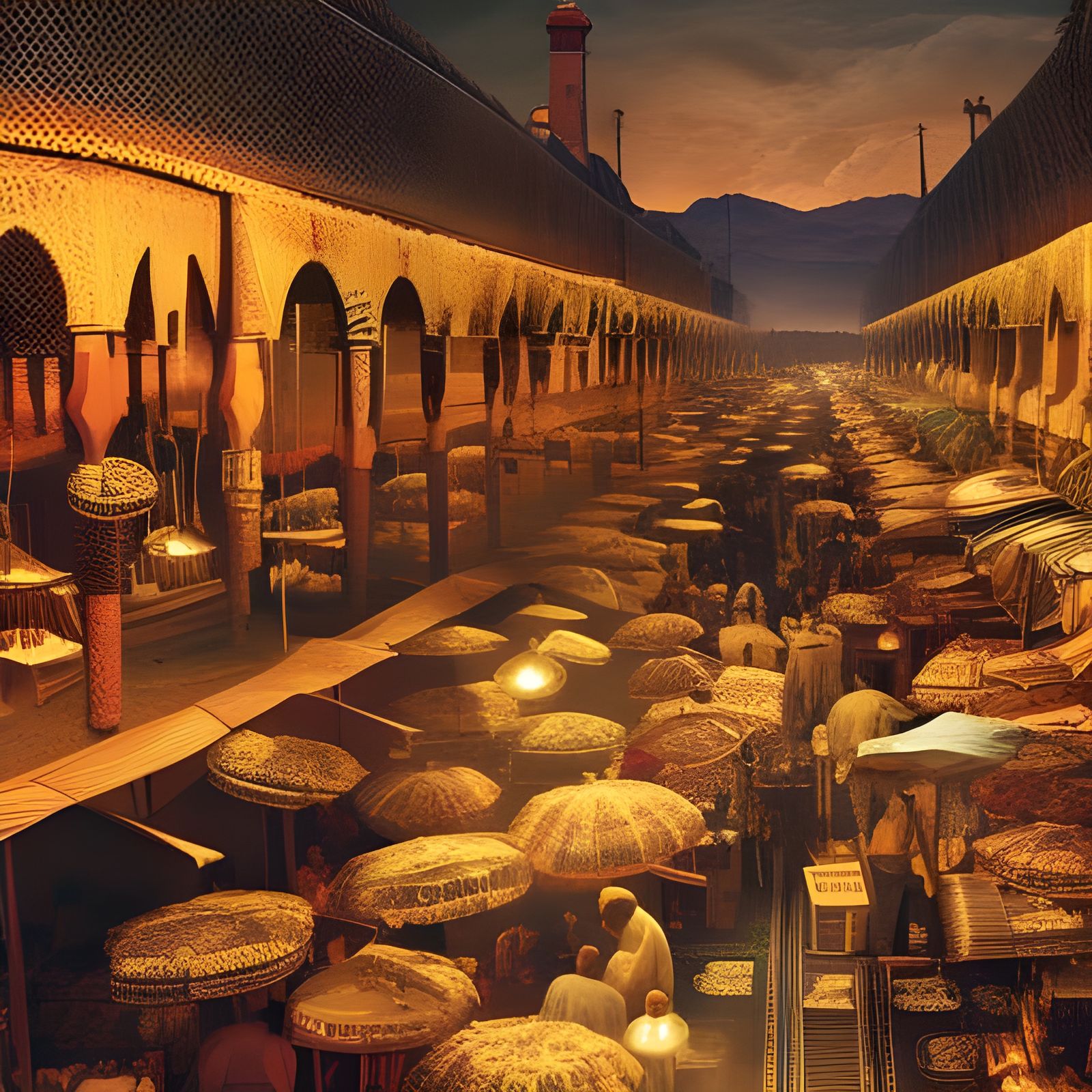 Marrakesh Express: Detailed Digital Matte Painting