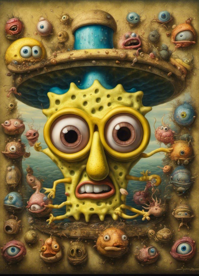 ugly mutant spongebob
