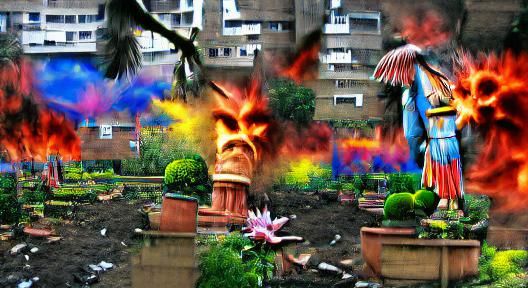 Gods' Hatred in a Post-Apocalyptic Garden