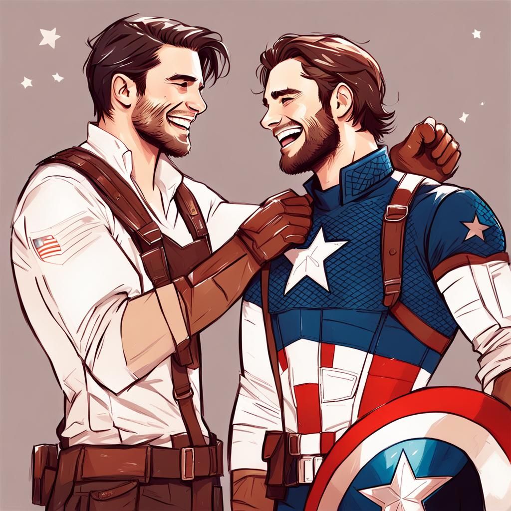 Cap and Bucky, "Viria Style"