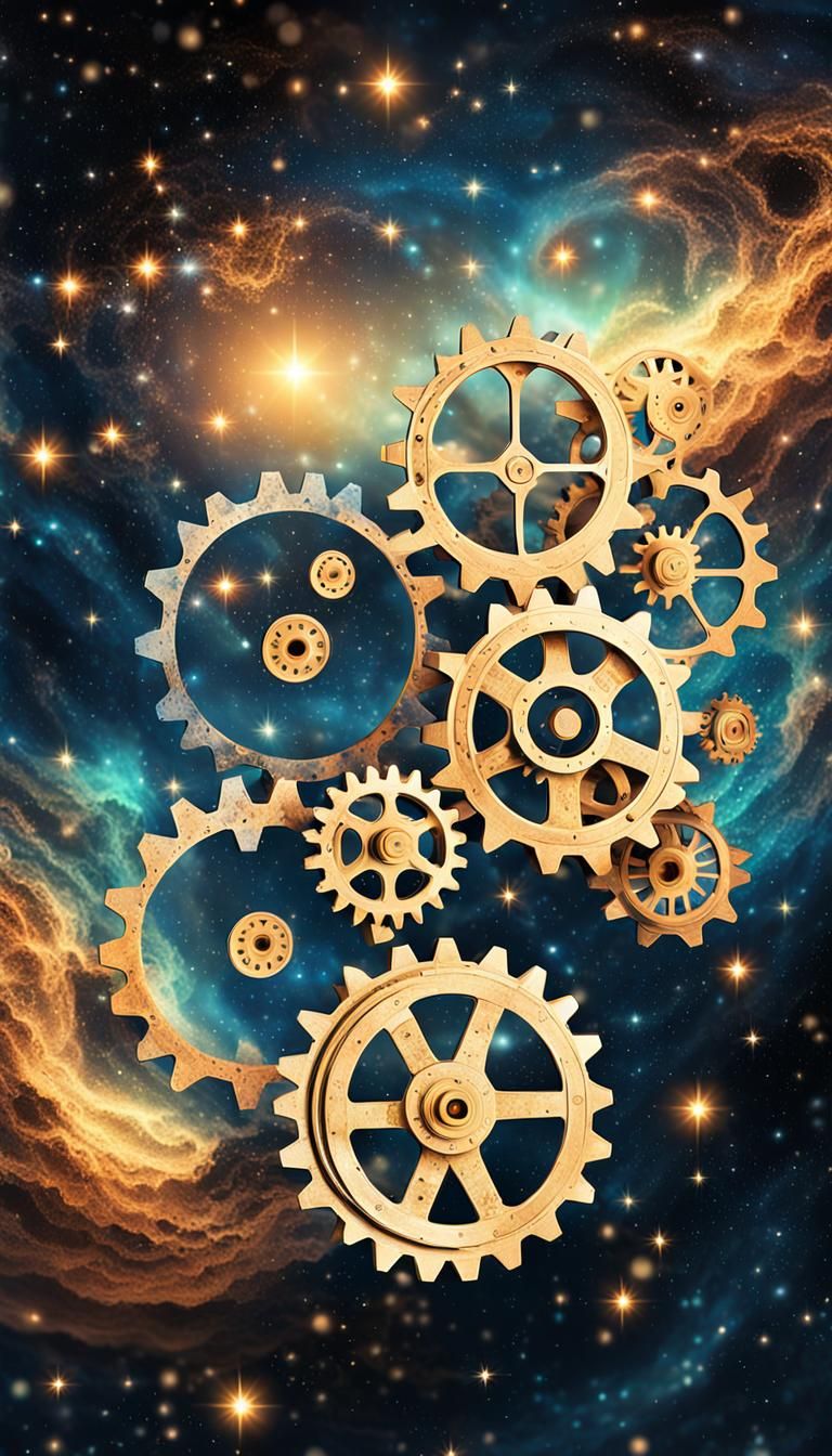 Cosmic Gears: Interconnected Cogs in a Galaxy