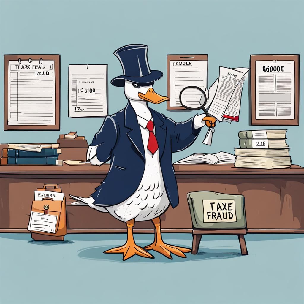 Goose Lawyer Committing Tax Fraud: A Bird Crime
