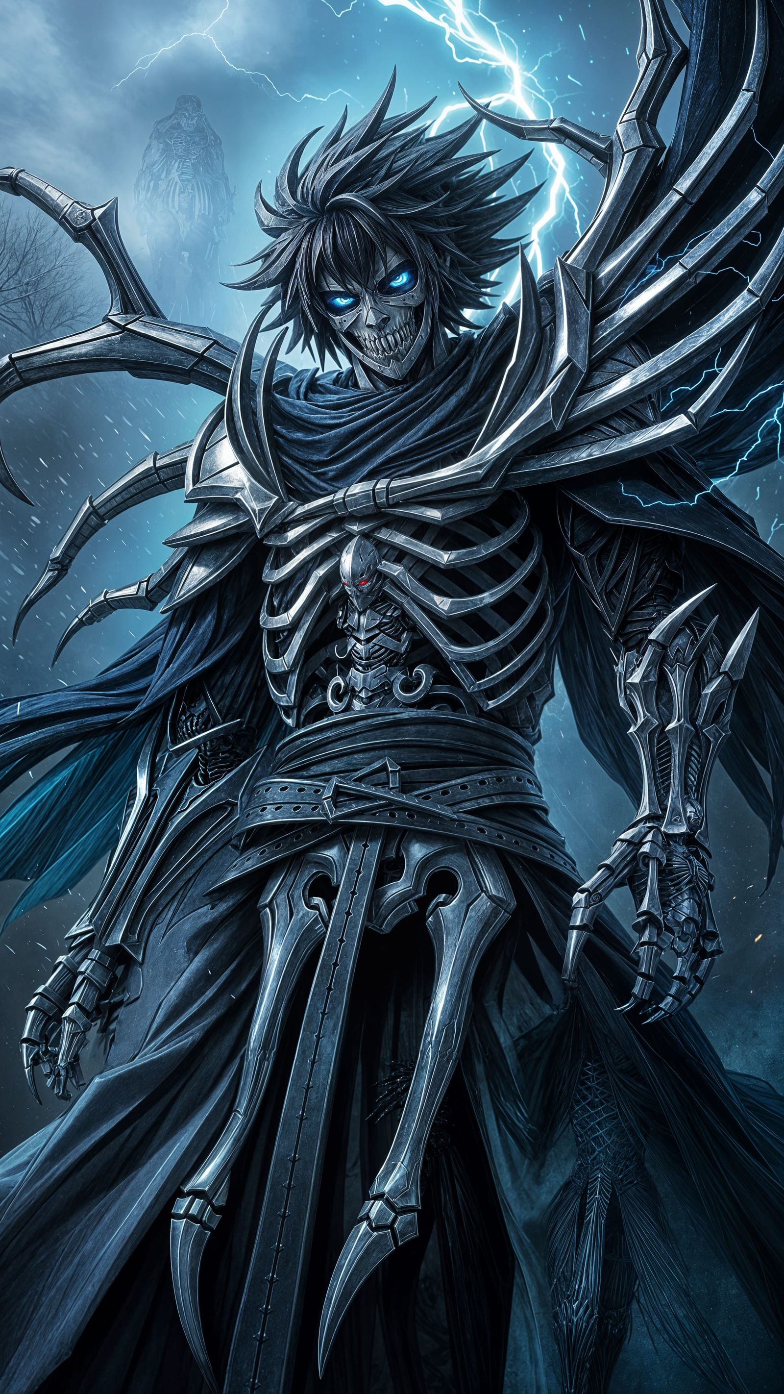 Ichigo: Skeletal Armor with Death and Holy Auras