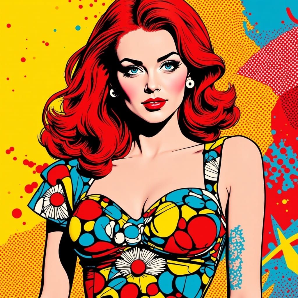 <lora:Snap Crackle Pop:1.0>a bodacious beautiful redhead wit...