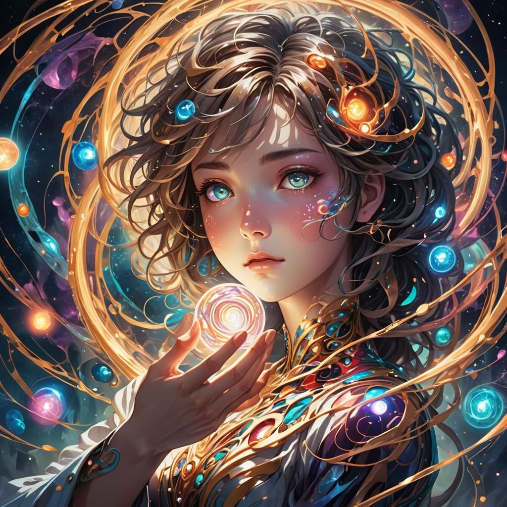 Soul Manifestation in Swirl of Unconditional Love