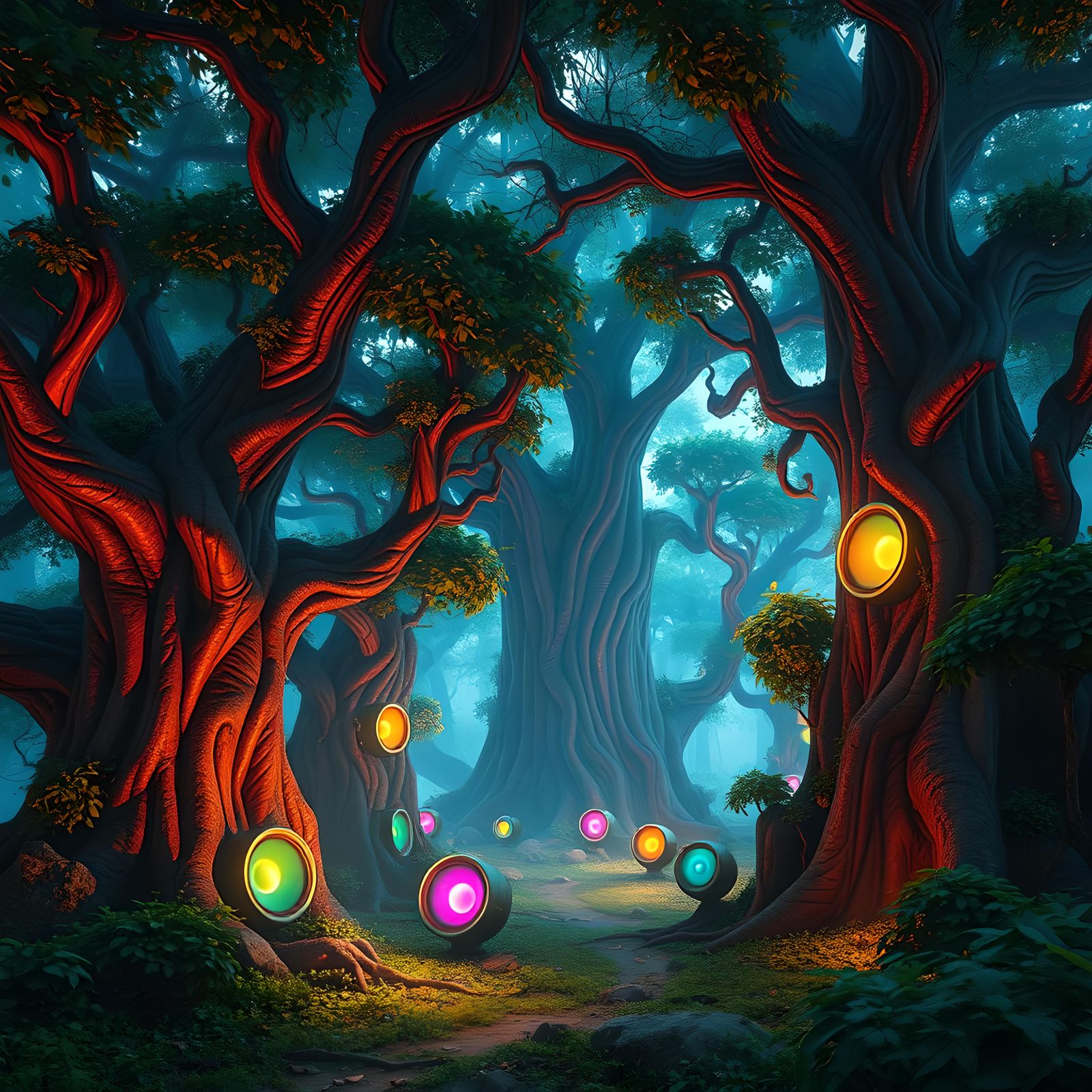 Speakers in the Trees: Fantasy Concept Art