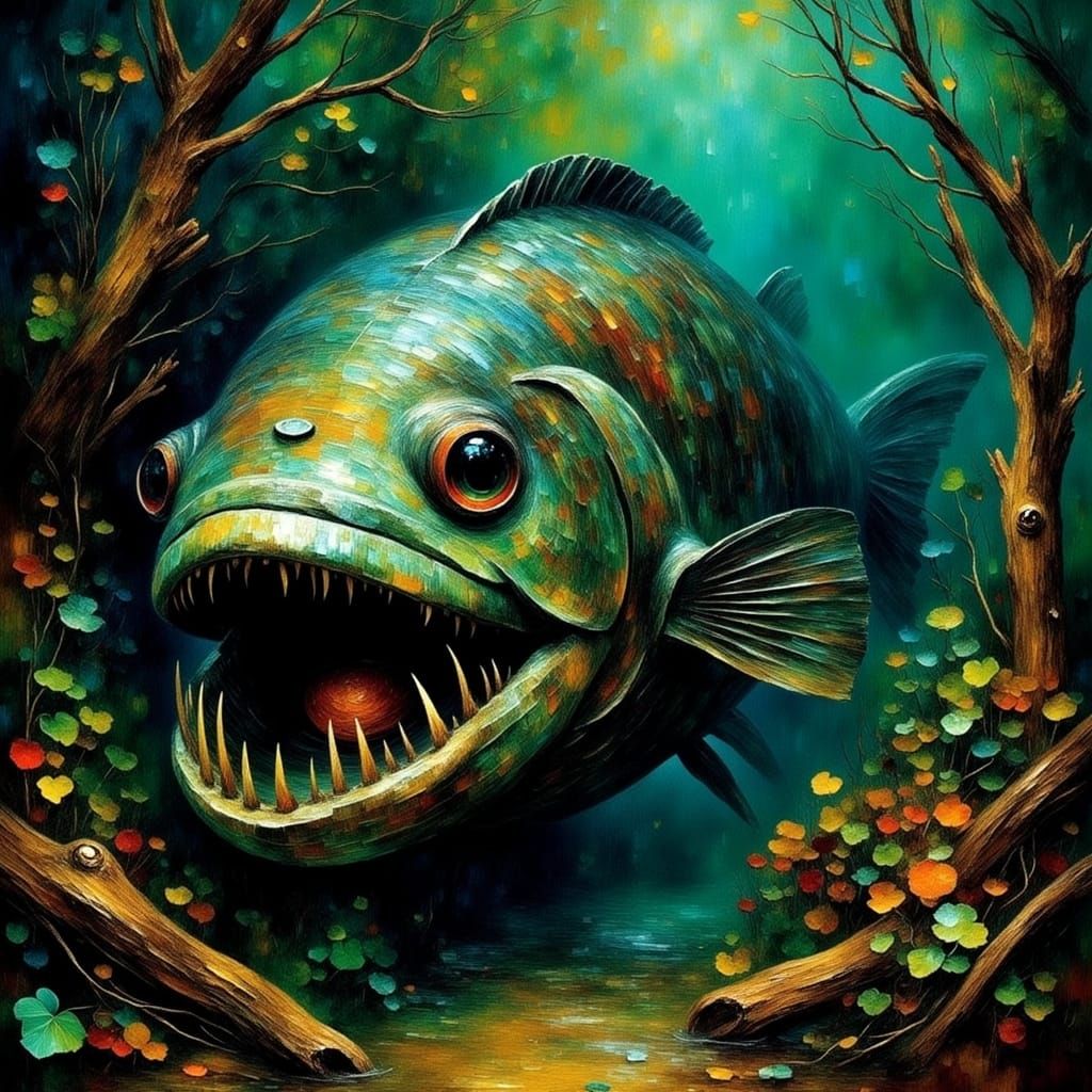 Piranha <lora:ROUGH DIAMOND:1.0>