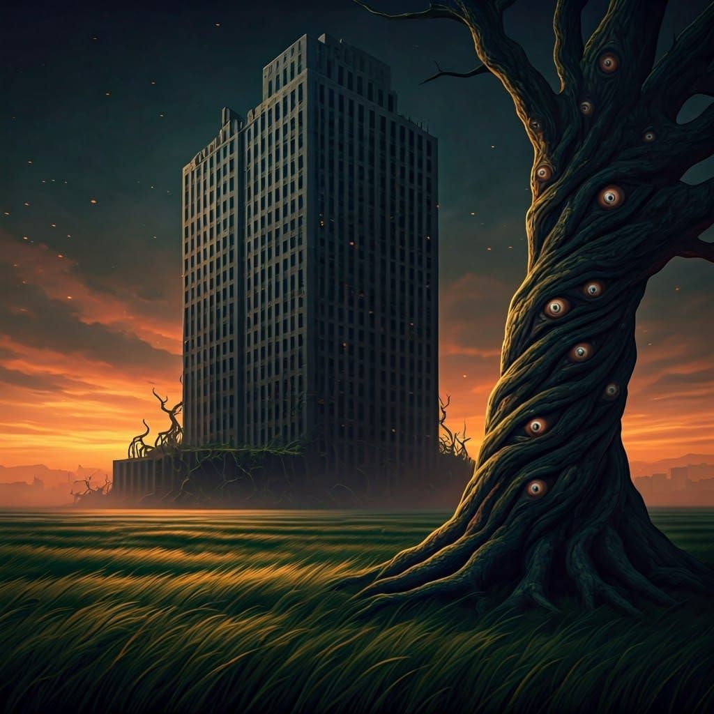 Eldritch Horror Skyscraper Pierces the Darkness in Desolate....