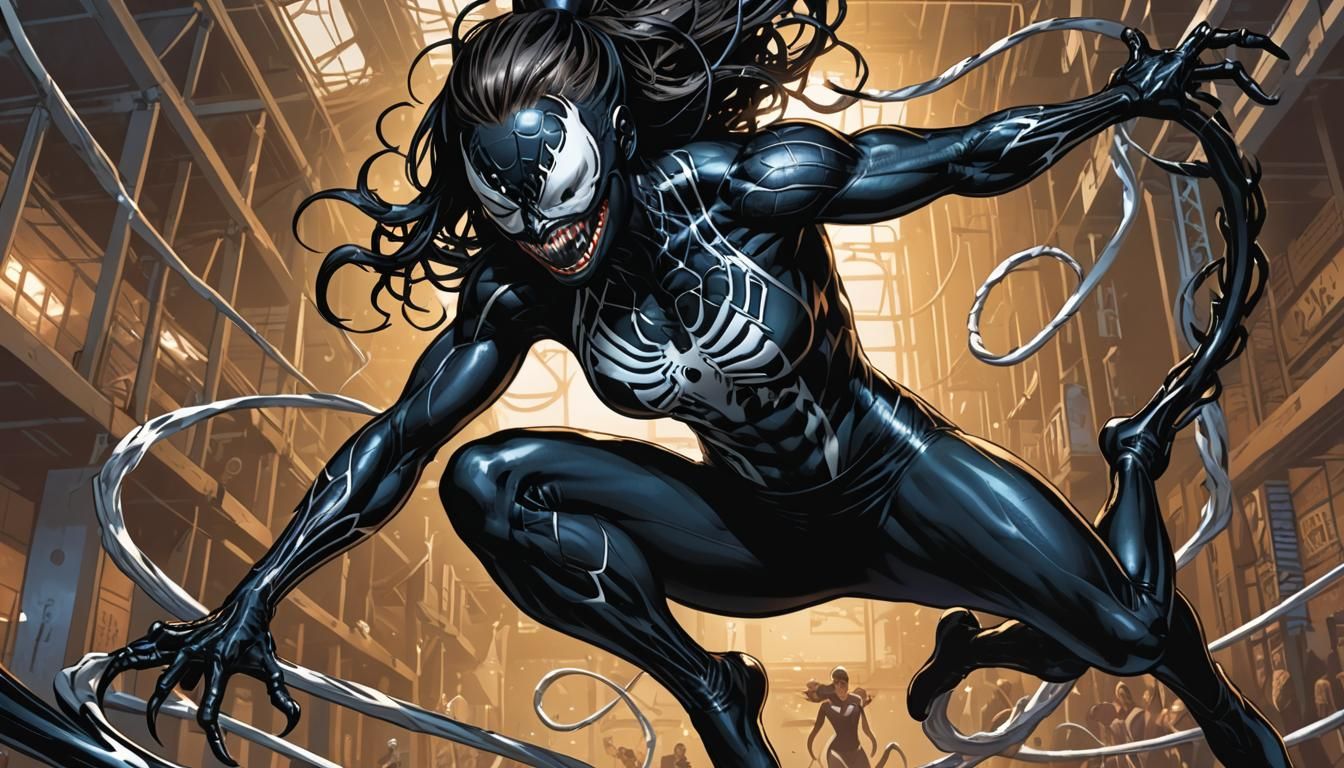 Symbiote Gymnast Training: Comic Book Style