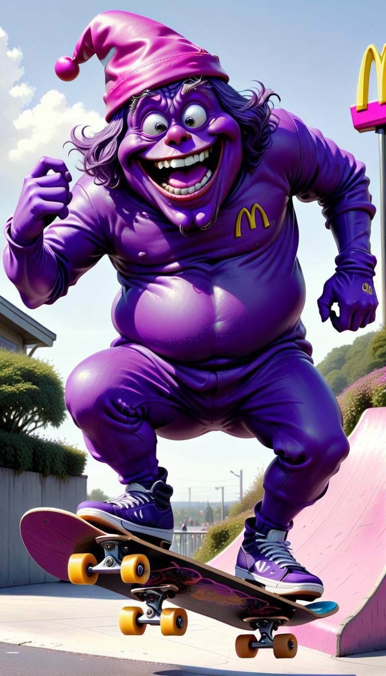 GRIMACE:: gets a facelift and a tummy tuck and extra wheels