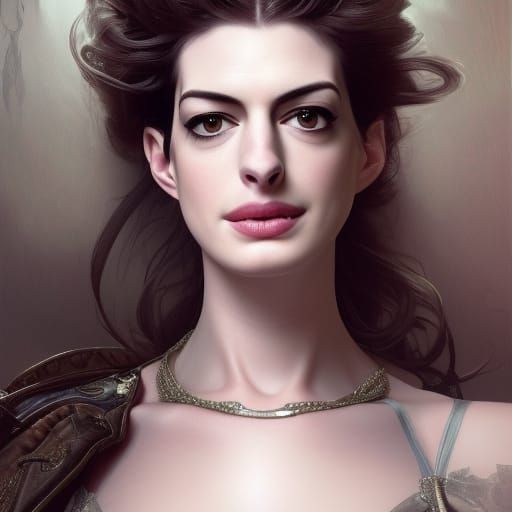 Detailed Render of Woman with Exaggerated Features