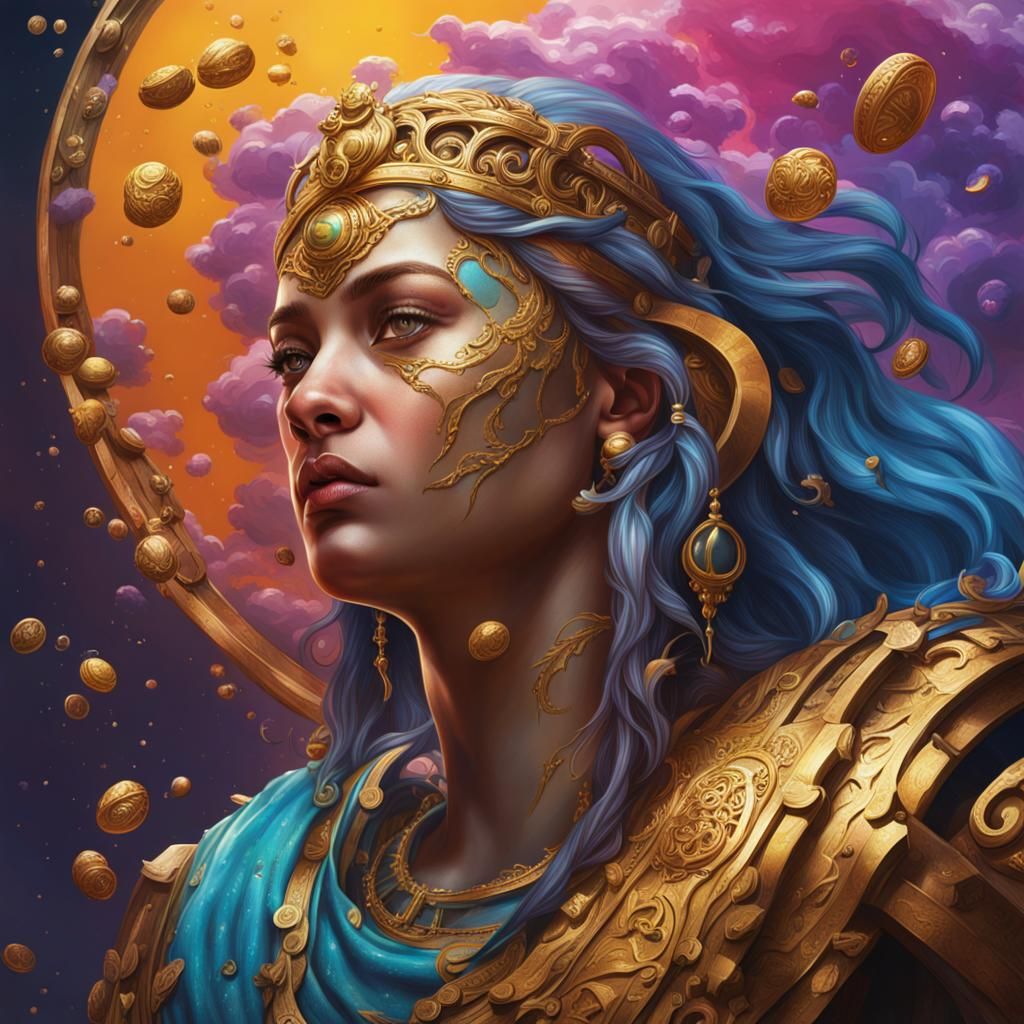 Hyperrealistic Libra Concept Art with Dramatic Lighting