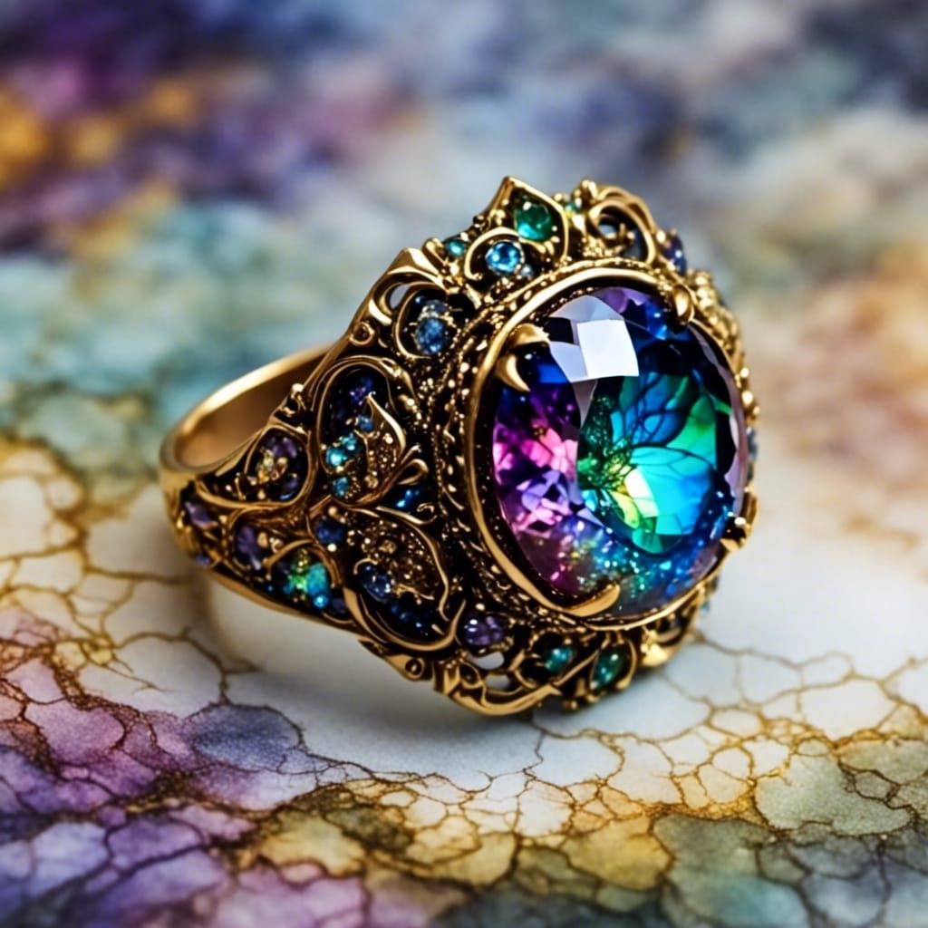Epic Fantasy Ring with Intricate Details