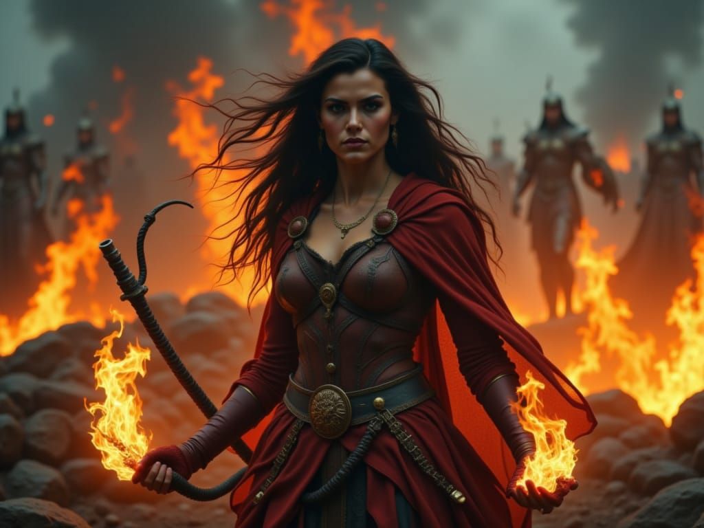 Adventuress in the realm of rocks and fire