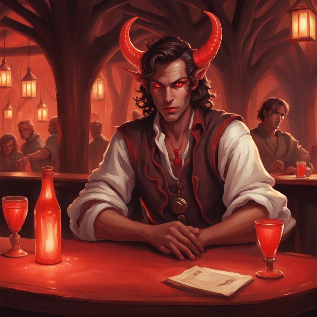 Tiefling at the Bar 240219A