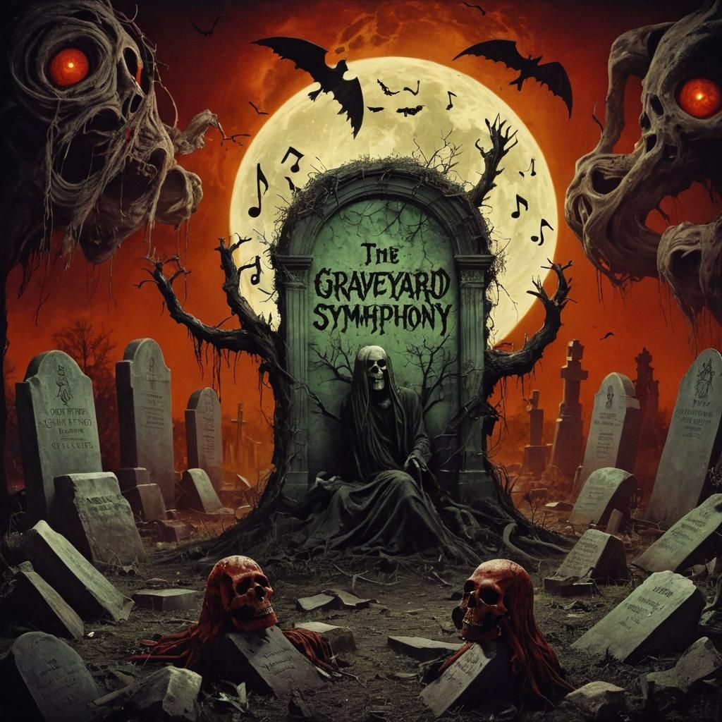Album cover for the fictional band "Graveyard Symphony"