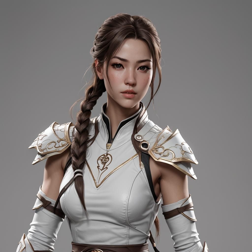 Mortal Kombat Babygirl in 3D Anime Art
