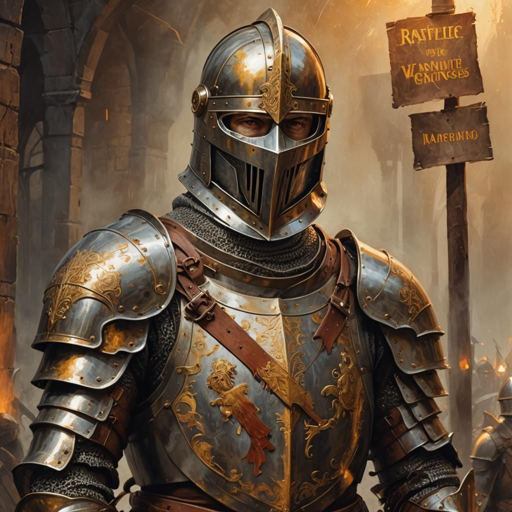 Knight Portrait in Dutch Master Style