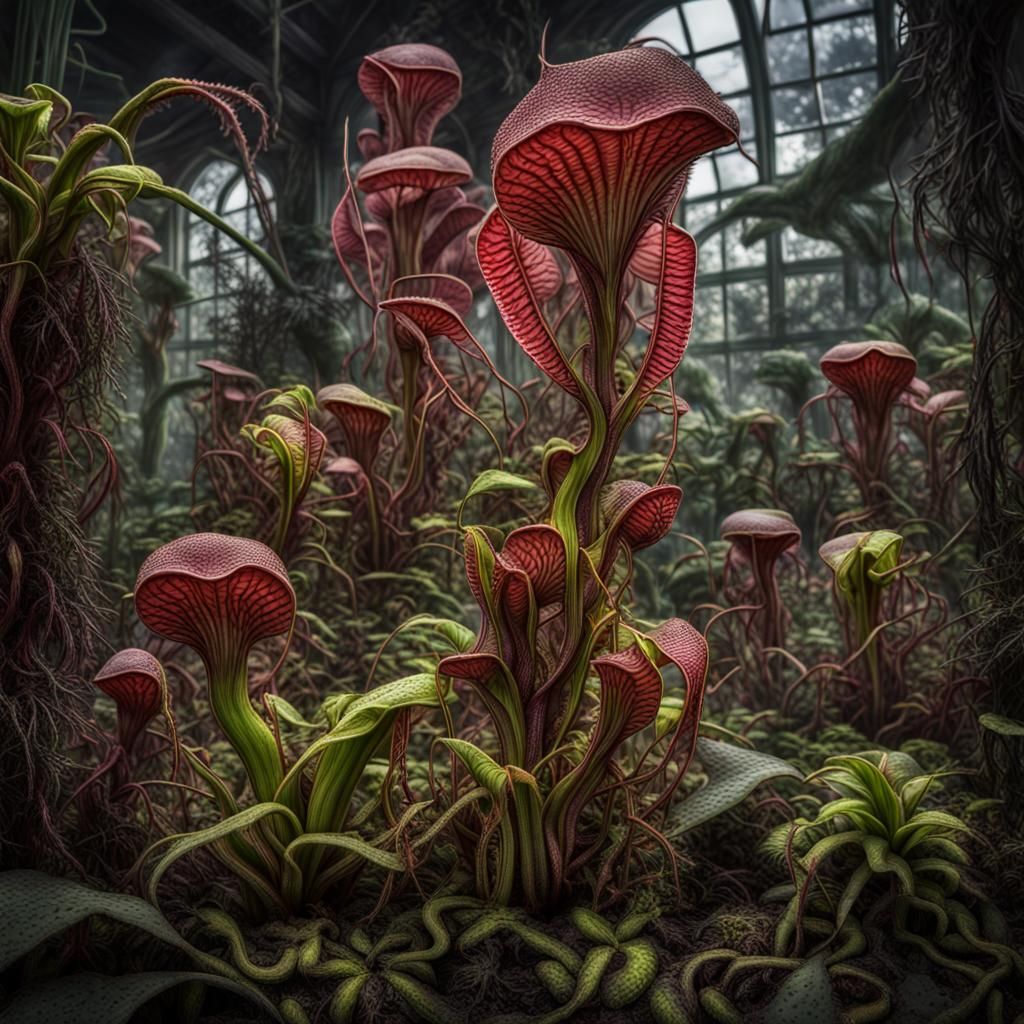 Fantasy Carnivorous Plants: The Devourer in HDR