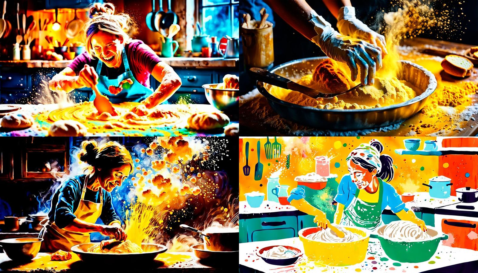 Woman's Amusingly Messy Baking Experiment