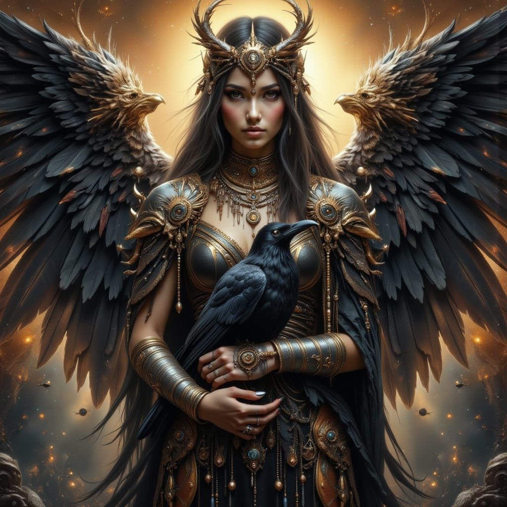 Ethereal Dark Angel Rescues Raven