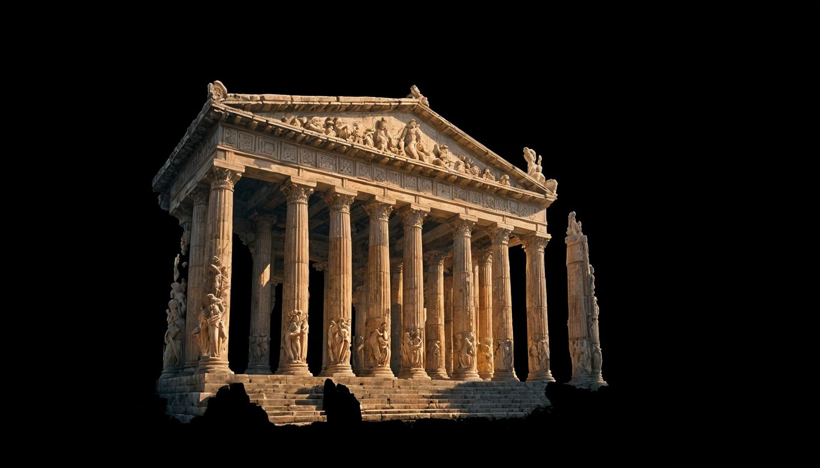 Grand Temple to Artemis: Cinematic Film Still