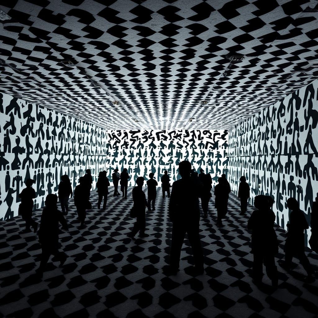 Surreal Melting Reality with Dancing Human Tessellations