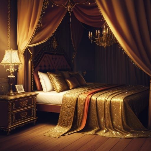 Hotel room of Medieval fantasy