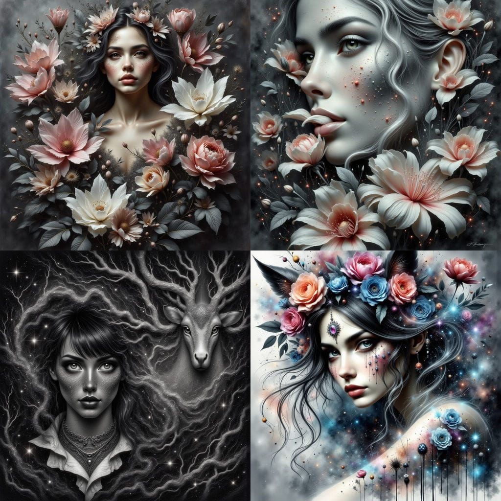 Surreal Dreamscape in Soft Watercolor Hues