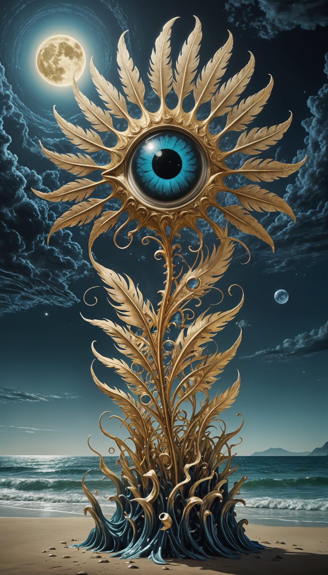 Surrealistic Oceanic Metamorphosis in Dreamlike Harmony