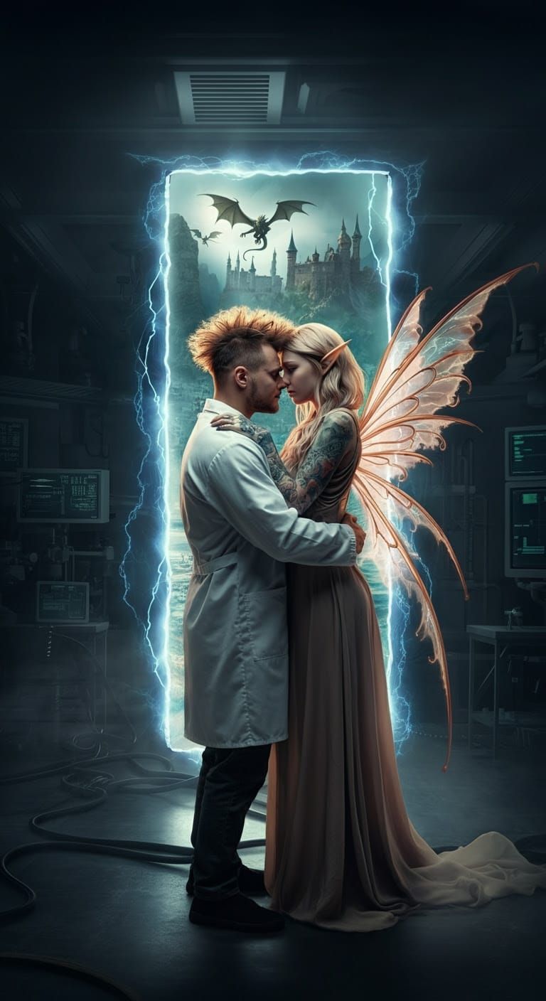 Star Crossed Realms: Passionate Embrace Beyond Dimensions