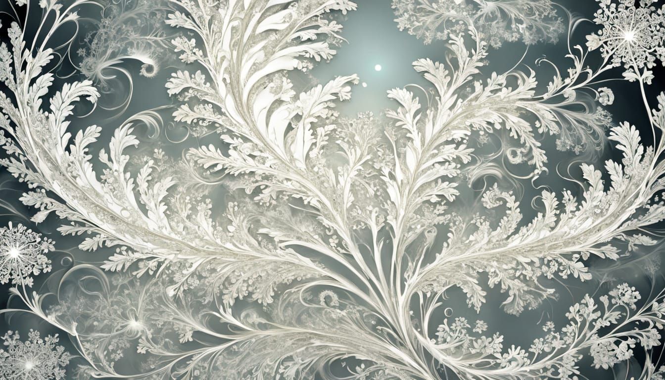 Delicate Fractals in Queen Anne's Lace Style