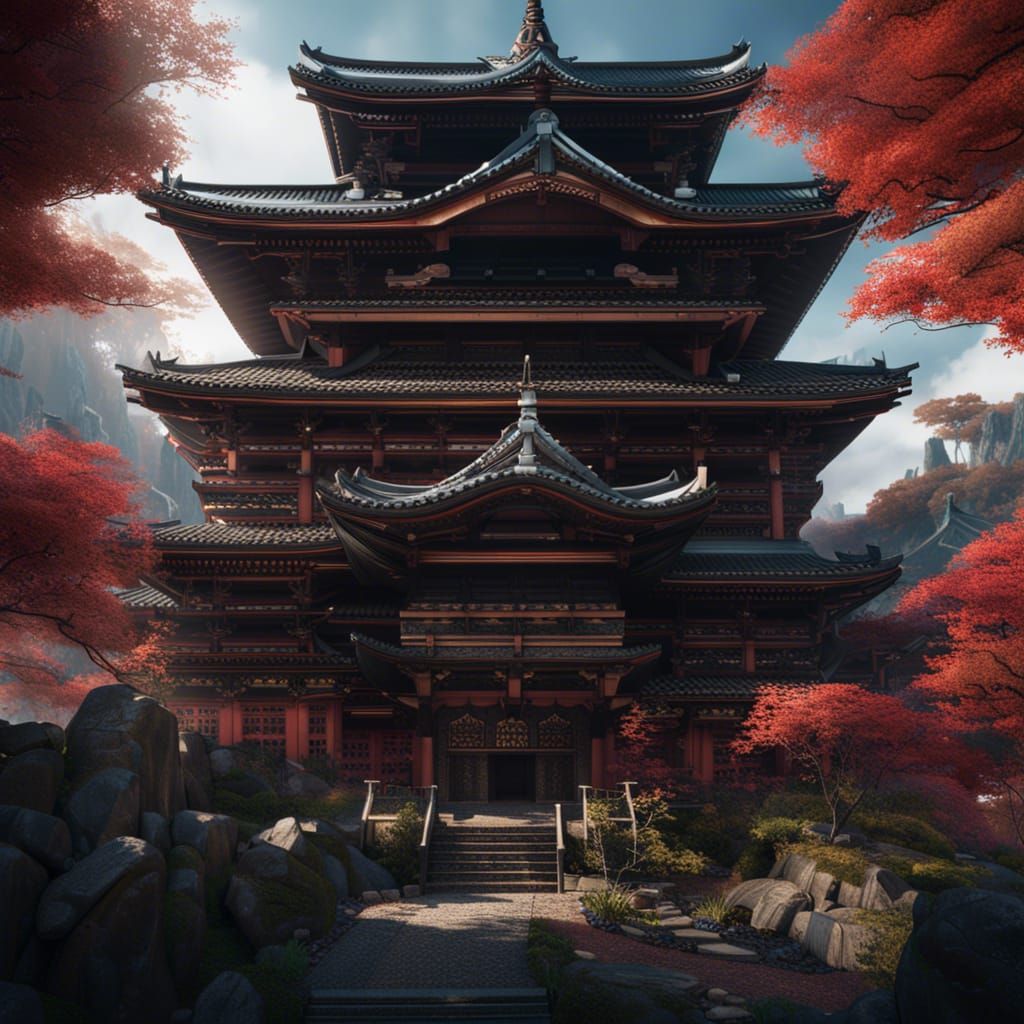 Japan Personified: Detailed Matte Painting