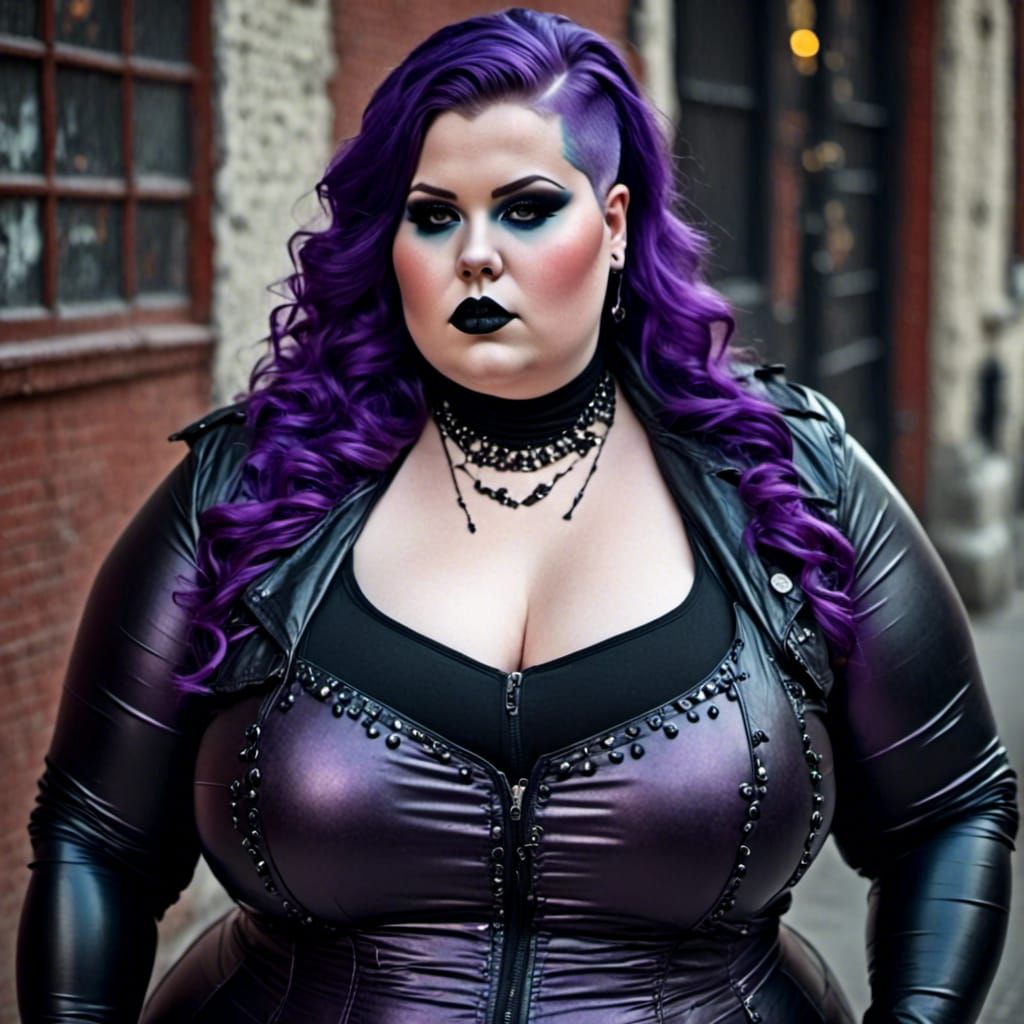 <lora:shaved head:1.0> <lora:Catsuit:1.0> curvy ..