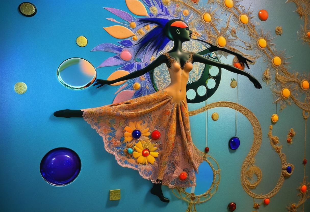 Chromoshadow Mirror Reflection: Impasto Trompe L'oeil