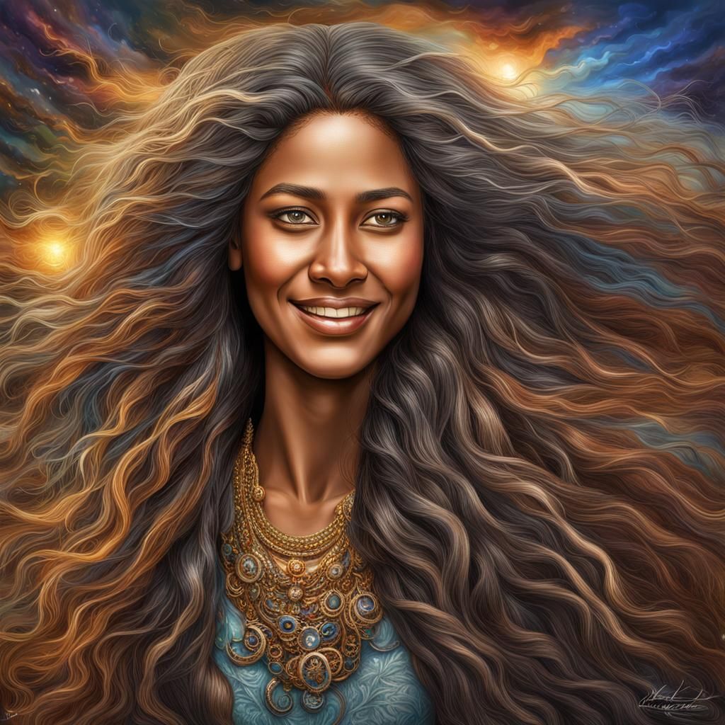 Radiant Freesoul: A Hyperrealistic Portrait of Joy