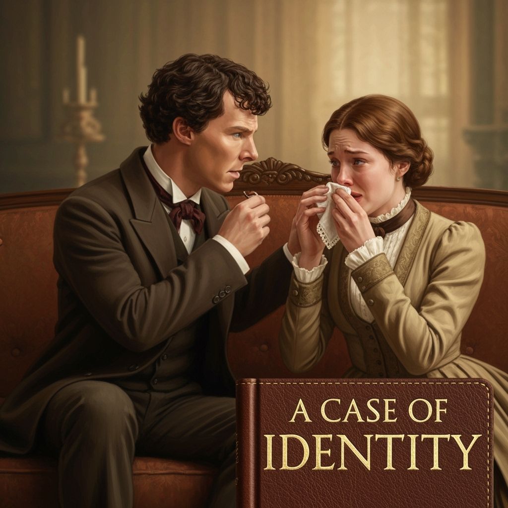 Sherlock Holmes and Distressed Client in Victorian Era