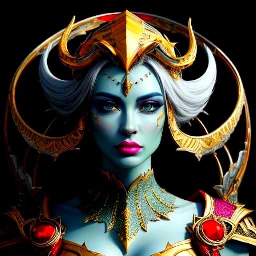 Captivating Beauty in Vibrant Cinematic Colors