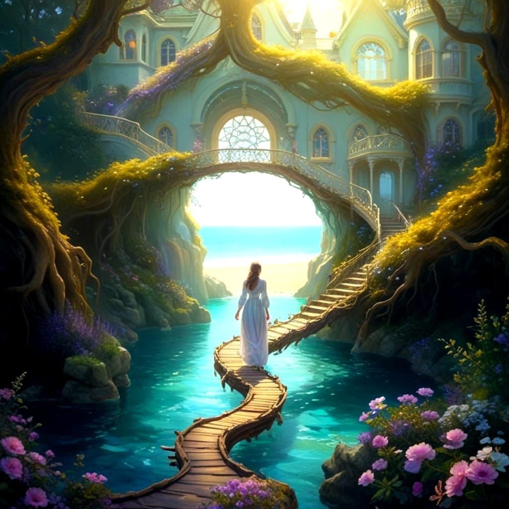 Ethereal Victorian Mansion Overlooks Heavenly Beach