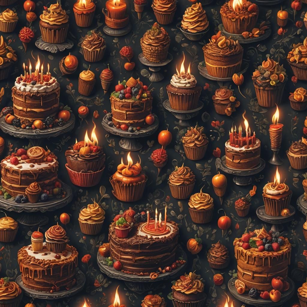 Happy Birthday Fiamma Lettering in HDR