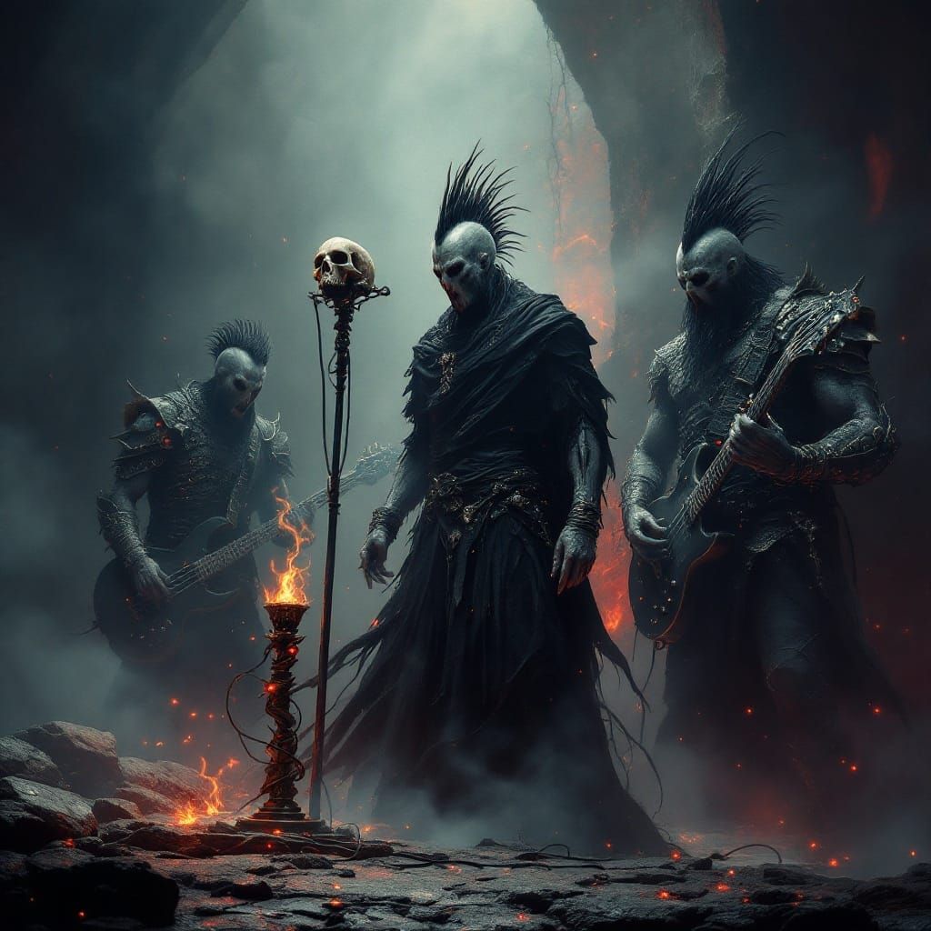 Ethereal Gothic Band in Mystical Underworld Realm