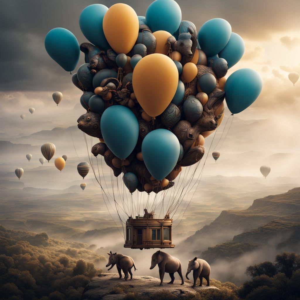 Animal Balloons: Epic Digital Matte Painting